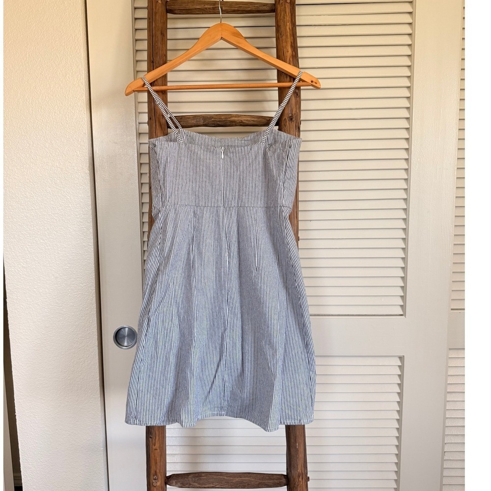 Brandy Melville Blue and White Striped Sleeveless Sundress Mini Dress‎ - Picture 2 of 3